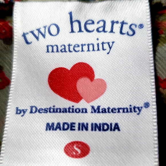 TWO HEARTS MATERNITY Women's Sheer Top - Picture 4 of 4